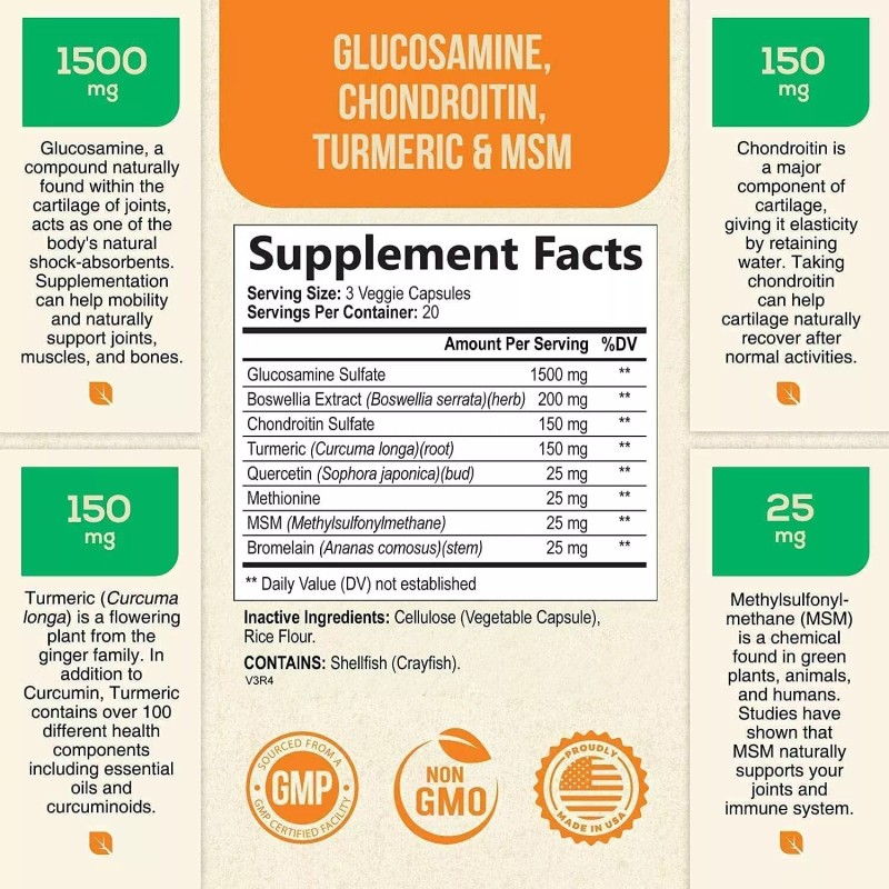 Bone & Joint Support Vitaminas Para Los Tendones Y Huesos