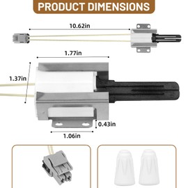 WB13X25500 Gas Range Oven Igniter Compatible with GE Oven, Gas Range Oven Igniter Replaces DS043KX 4369880 223C3381G029 501RB 180220MT1 AP5986244 PS11726670