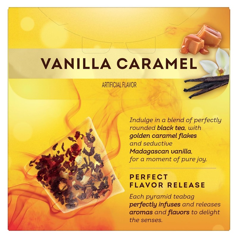 Lipton Peach Mango, Vanilla Caramel, & Lemon Black Tea 20