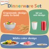 Perlapoc 40 PCS Wheat Straw Dinnerware Sets, Service for 8