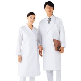 White Coat Doctor Coat Men's Double White EL