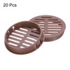 sourcing map 20Pcs 60mm/2.4in Air Vents Circular Soffit Vents, Drak
