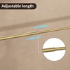 Leyden Antique Brass Towel Bar, Adjustable Towel Holder Rod Brass