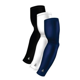 Compression Arm Sleeves Youth | Kids Athletic Sports Sleeves for Baseball Football Basketball Golf Tennis Volleyball Softball | Cooling UV Sun Protection | 3 Shooting Sleeves