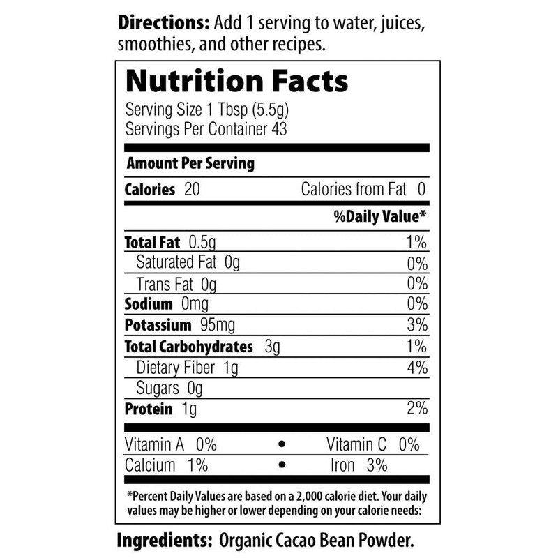 MRM Nutrition Organic Fermented Cacao Powder | Superfood | Antioxidant-rich