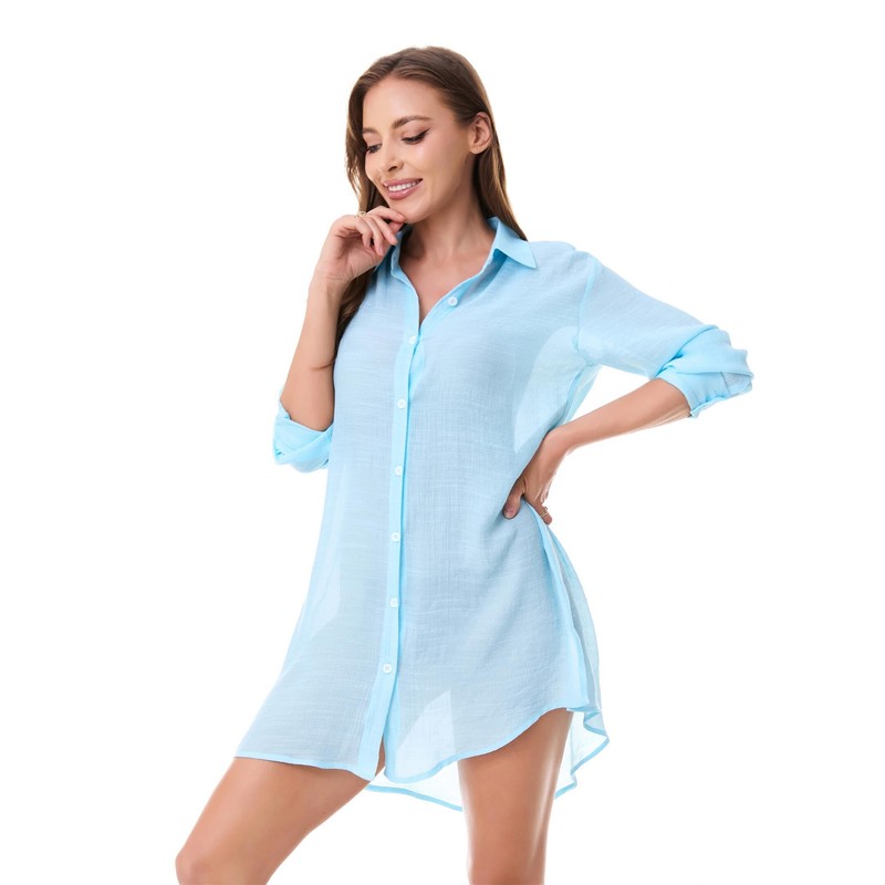 Roojaa Beachwear - Traje de baño para mujer, con botones,