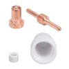 65Pcs Plasma Cutting Consumables Ceramic Copper Plasma Cutter Tips Kit