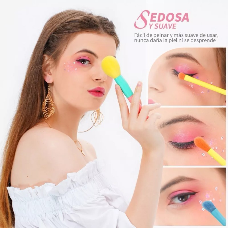 Docolor Brochas De Maquillaje Docolor Oficial, Juego De 15 Piezas