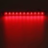 Partsam 2pcs 15" inch Clear Lens Red 11 LED Flange