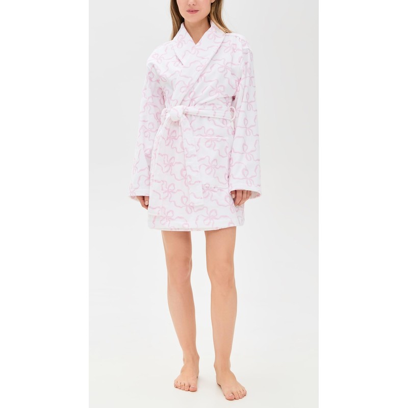 LOVESHACKFANCY Women's Indie Robe, Pink Bonnet, XS-S
