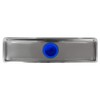 Fleximatic 2627 Coladera alargada minimalista, rejilla de acero inoxidable, con