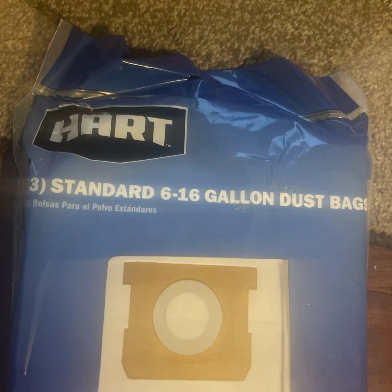 HART 6-16 Gallon (3 Pack) STANDARD VACUUM DUST BAGS VDBM