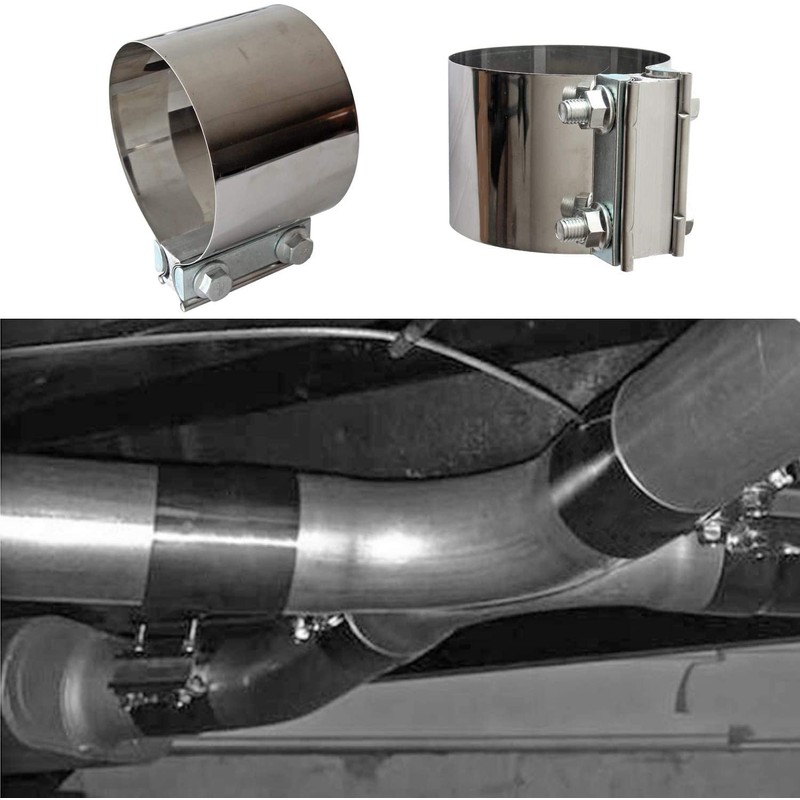 Exhaust Band Clamps 4 Inch Butt Joint Exhaust Pipe Muffler