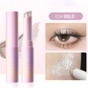 Sitovely 3PCS Crystal Jelly Glitter Lidschattenstift, Lang anhaltender Leicht Verblendbarer