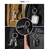 TIMULTI Round Shape Carabiner Key Holder, Stylish, Titanium, Lightweight, Small,