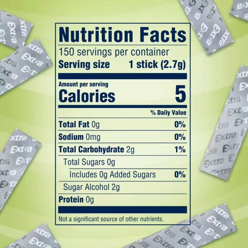 EXTRA Gum Sugarfree Chewing Gum, 15 Pieces (Pack of 10)