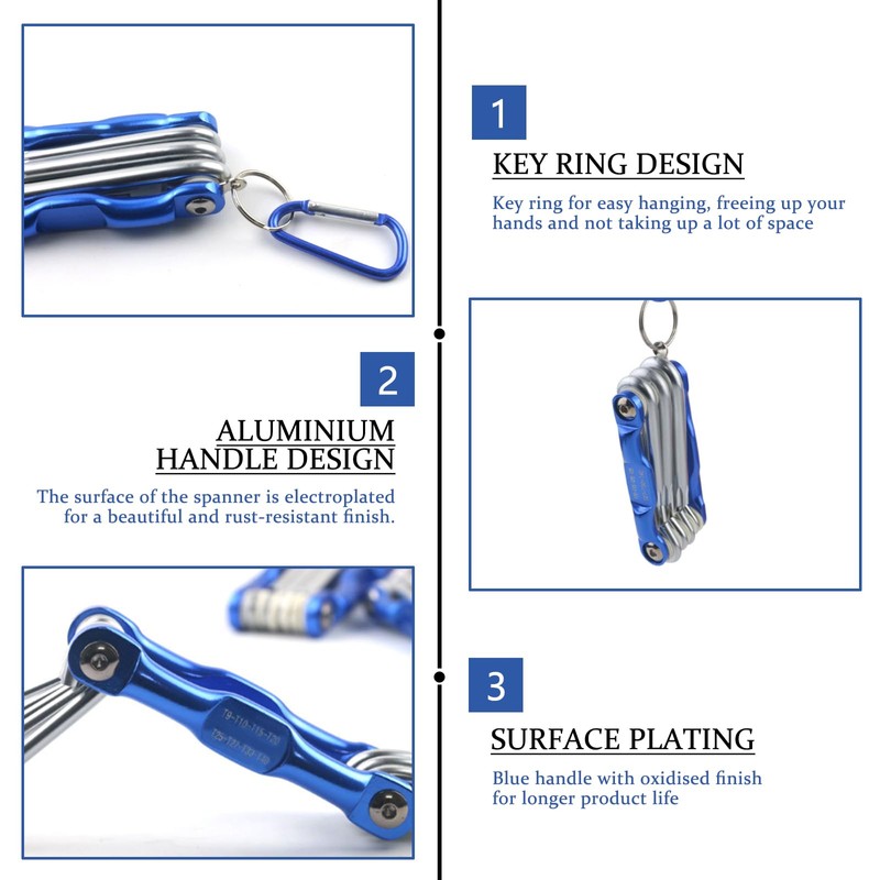 Gelishan Folding Allen Hex Keys Hexagon Screwdriver Allen Key Set