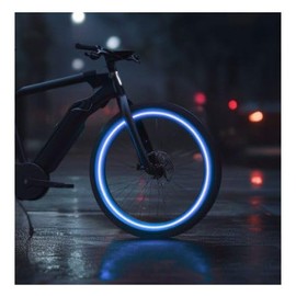customTAYLOR33 High-Intensity Grade Reflective Wheel Rim Tape for Bicycles and e-Bikes, Blue, 29" Tires
