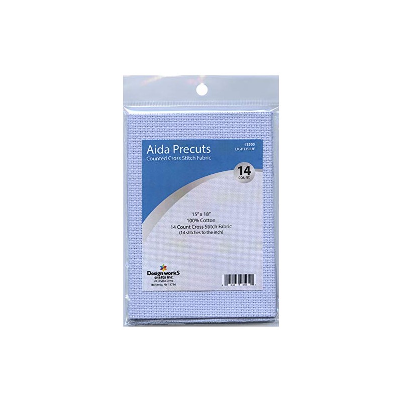 Design Works Crafts 14 Counted Cross Stitch-Light Pre-Cut Aida Fabric,