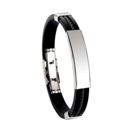 Randarch Titanium Wristband, Oveallgo Apus Ion Therapeutic Lympunclog Titanium Wristband Adjustable Sugarfirm Calm Leather Bracelet Epochy Beauty Detox Lymph Unclog Bracelet Pro Jewelry(Black)