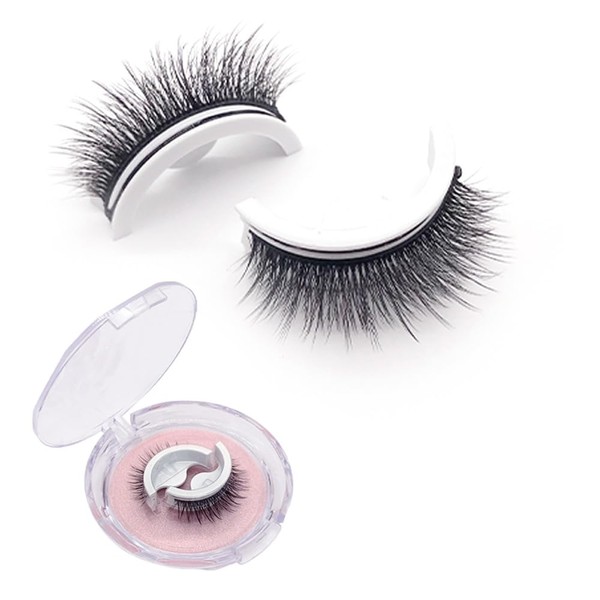 Moonboat Self-Adhesive False Eyelashes, No Lash Glue Needed, Body Heat
