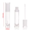 COSIDEA 26pcs Refillable Empty 8ml Lip Gloss Tubes with Clear