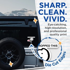 (2 Pack) Hey You Dropped This Meme Stickers - Dropped This Brain Sticker - 5 Inches On Longest Side - Premium Vinyl - for Cars, Trucks, Skateboards, Laptops - Made in USA - BMCS1639