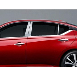 QAA is Compatible with 2019-2020 Nissan Altima 6 Piece Stainless Pillar Post Trim PP19551