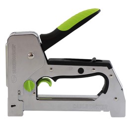 Surebonder TRIGGERFIRE Cable Tacker Staple Gun, Safely Secure Varying Low Voltage Wire Types - Coax RG6, RG59 and Ethernet Cat-5 - Two Modes: Trigger & Normal (5659)