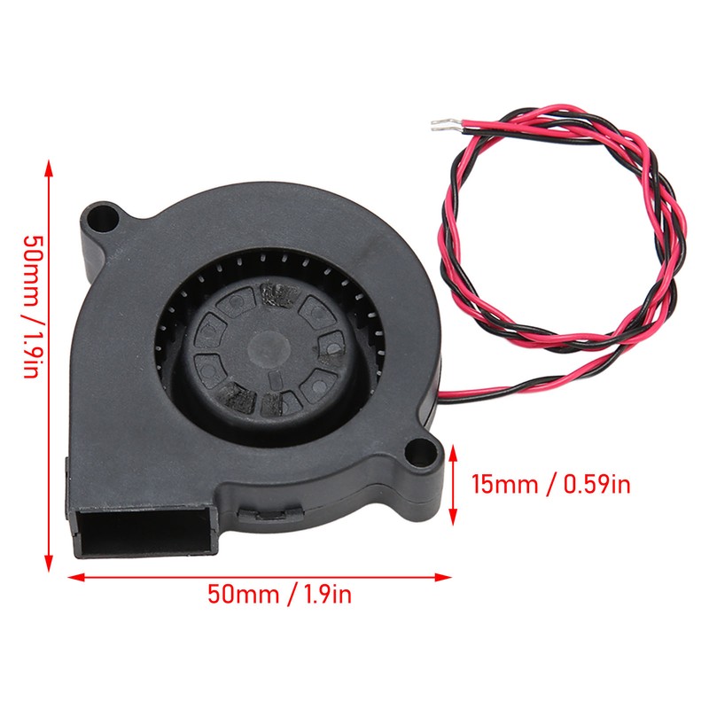 DC 24V Brushless Blower Cooling Fan 50x50x15mm Replacement for Ender