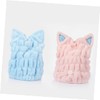 BIUDECO Cat Ear Hair Drying Towel Ultra-Absorbent Fast Drying Cap