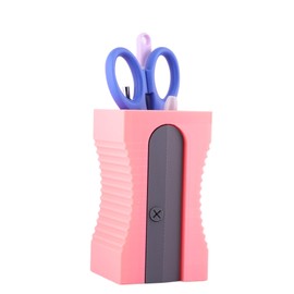 Portalápices en Forma de Sacapuntas Gigante, Organizador de Escritorio (Rosa)