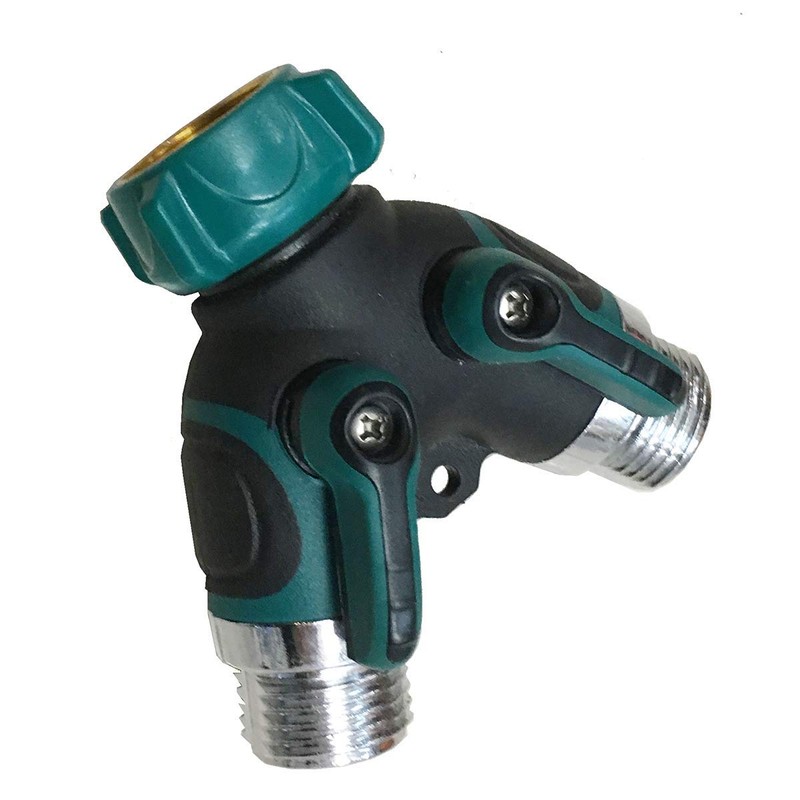 Soytich 2-Way Y-Splitter for Inlet Hoses, 3/4 Inch, Brass, Water