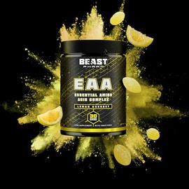 Beast Pharm Beast Pharm EAA Amino Acids, 30 Servings Enhanced BCAA Powder | Lemon Sherbet
