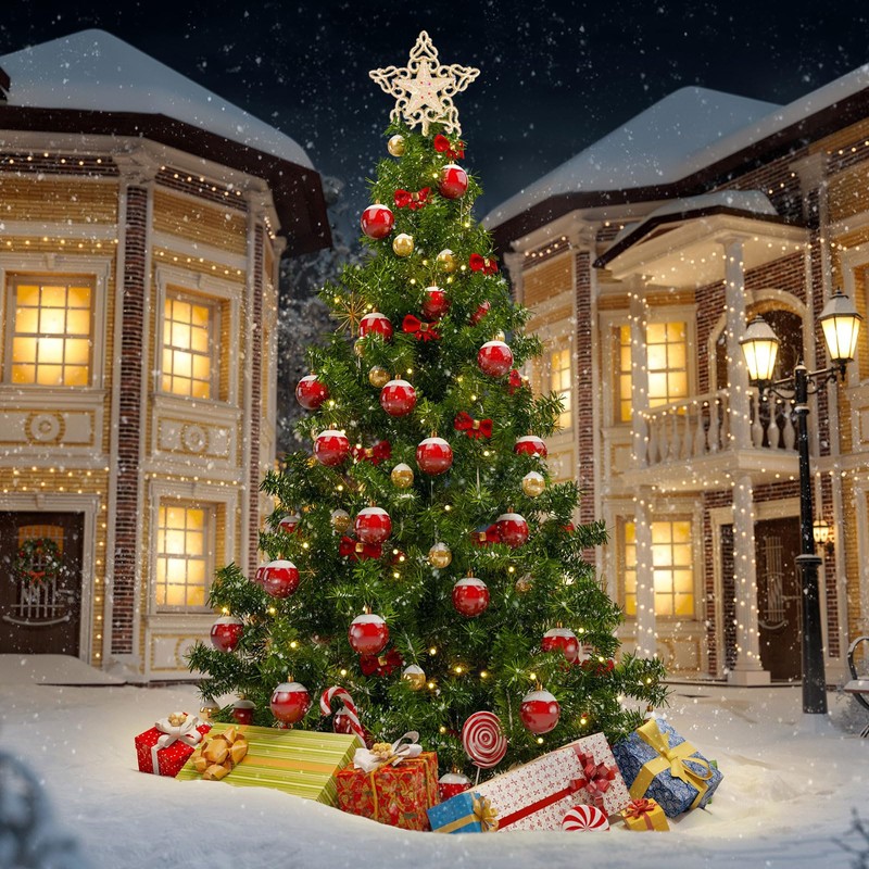 Christmas Tree Topper, 6.3 * 5.9 in Lightweight Tree Top