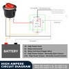 Waterproof Round Rocker Switch, Waterproof Toggle Switch, 10 Pack Red