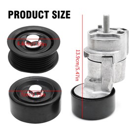 Vkinman 252122G760 Belt Tensioner and Idler Pulley V-Belt Kit Replacement for HYUNDAI SONATA 2011-2014, Replacement for TUCSON 2.0L 2011-2014