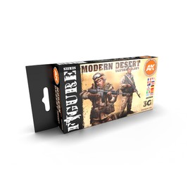 AK Interactive 3G Modern Desert Uniform Colors - Plastic Modelling Paints & Accessories, Item # AK-11630