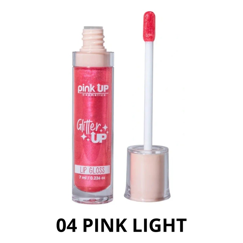 Lip Gloss Pink Up Glitter Up Brillo Hidratante Kit 6pzs