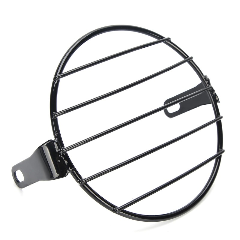 Qiilu Motorcycle Headlight Grille 6.5 Inch Motorcycle Headlight Grille Cover