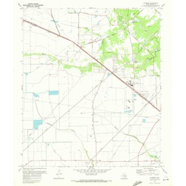 YellowMaps Cypress TX topo map, 1:24000 Scale, 7.5 X 7.5 Minute, Historical, 1970, Updated 1972, 26.9 x 23 in - Tyvek