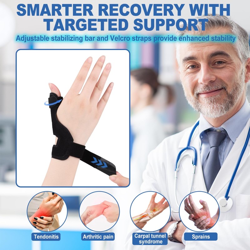 SENLINLIN Thumb Brace Right Left Breathable CCD Joint Bandage, Skin-friendly