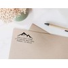Mountain Return Address Stamp Self Inking, Address Stamp Mountain, Couple