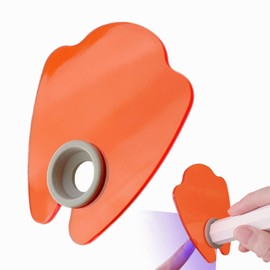VHIPKUA 1 PCS U V Filter Board for Mini Nail Lamps, Orange Acrylic Shield for Handheld Gel Lamp, Fits Lamps Up to 0.75 inches Thick, Salon & Home Manicure DIY Accessory