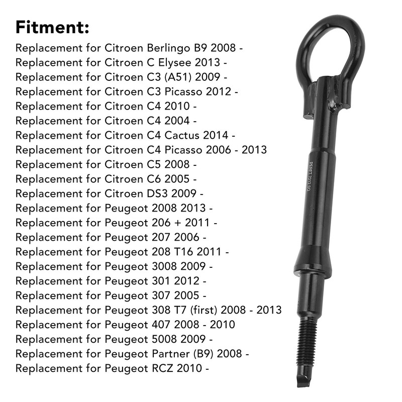 Towing Eye Ring Hook Forged Steel High Hardness 674421 Car