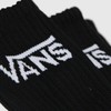 Vans, Classic Crew Socks. 3 Pair Pack - Black, Large