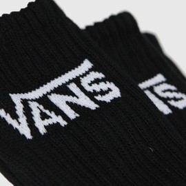 Vans, Classic Crew Socks. 3 Pair Pack - Black, Large (9.5-13)