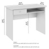 Bush Furniture Cabot Small Writing Desk with Drawer and Shelf,