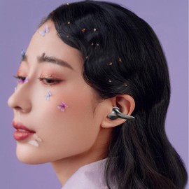 Open clip earphones, earrings, wireless earphones, Bluetooth 5.3 built-in microphone with wireless charging case, fitness, running, training audio earphones