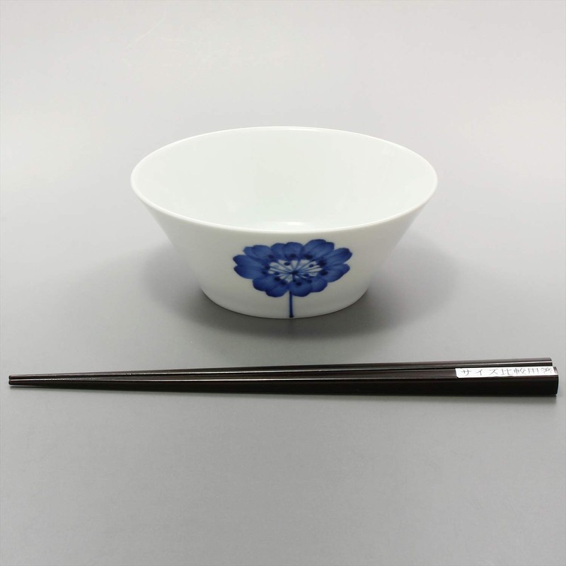 Hama Pottery 385704 Hasami Pottery Wayama Kiln Flower Angled Bowl
